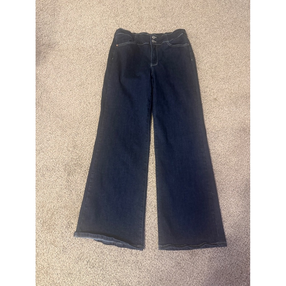 Judy Blue Dark Indigo Wide Leg Jeans